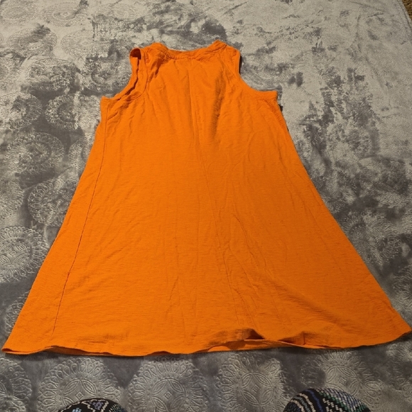 SO Vibrant Orange Sleeveless Mini Dress - Picture 3 of 3